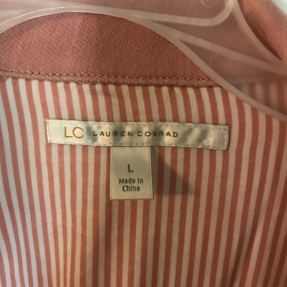 SUPER stretchy Lauren Conrad pink jean jacket - Picture 2 of 2